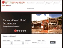 Tablet Screenshot of hotelfernandinagalapagos.com